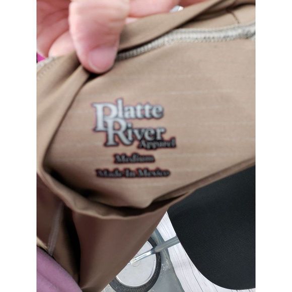 Platte‎ River Apparel Long Sleeve brown fisherman base layer  Shirt - Picture 4 of 10